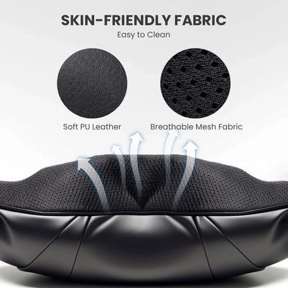 Cordless Neck Back Massager with Heat, 4D Shiatsu Shoulder Massager for Pain Relief, Gifts for Mom Dad