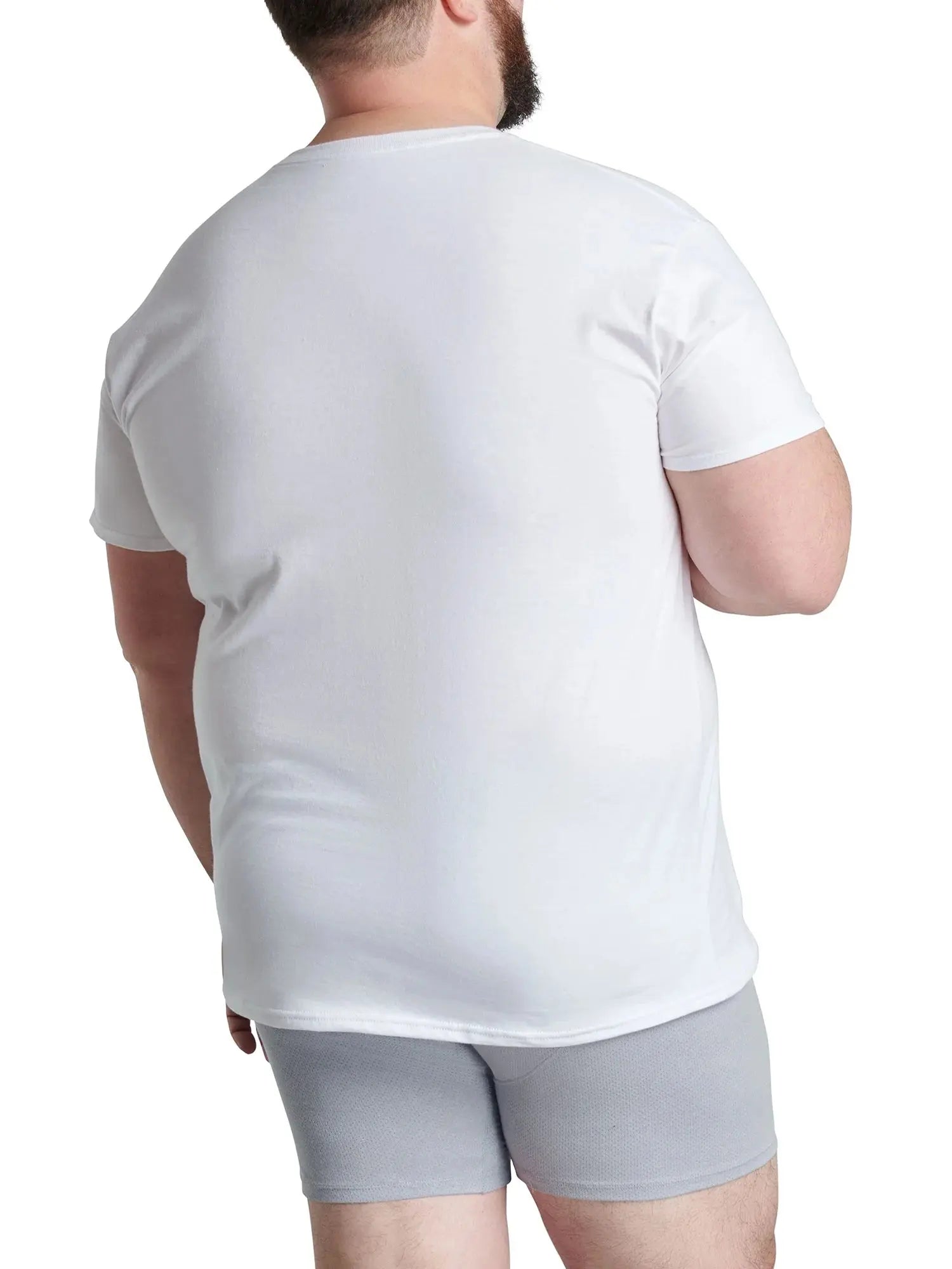 Men'S Crew Neck T-Shirt Undershirts, White Multipacks, Also Available in Big & Tall