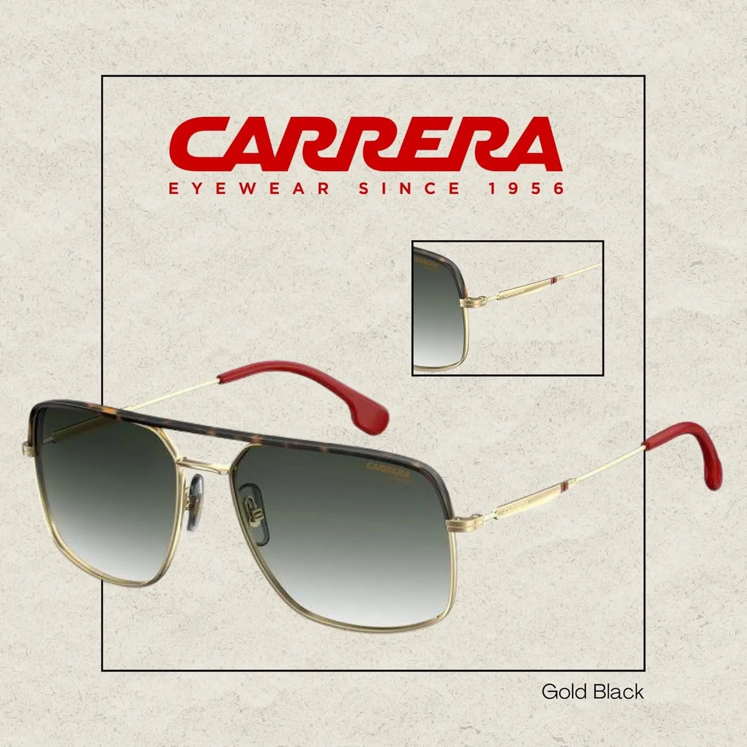 CA152/S Square Sunglasses for Men +BUNDLE with ACCESSORY EYEWEAR KIT