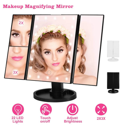 Make Up Mirror with 22 LED Lights DailySale