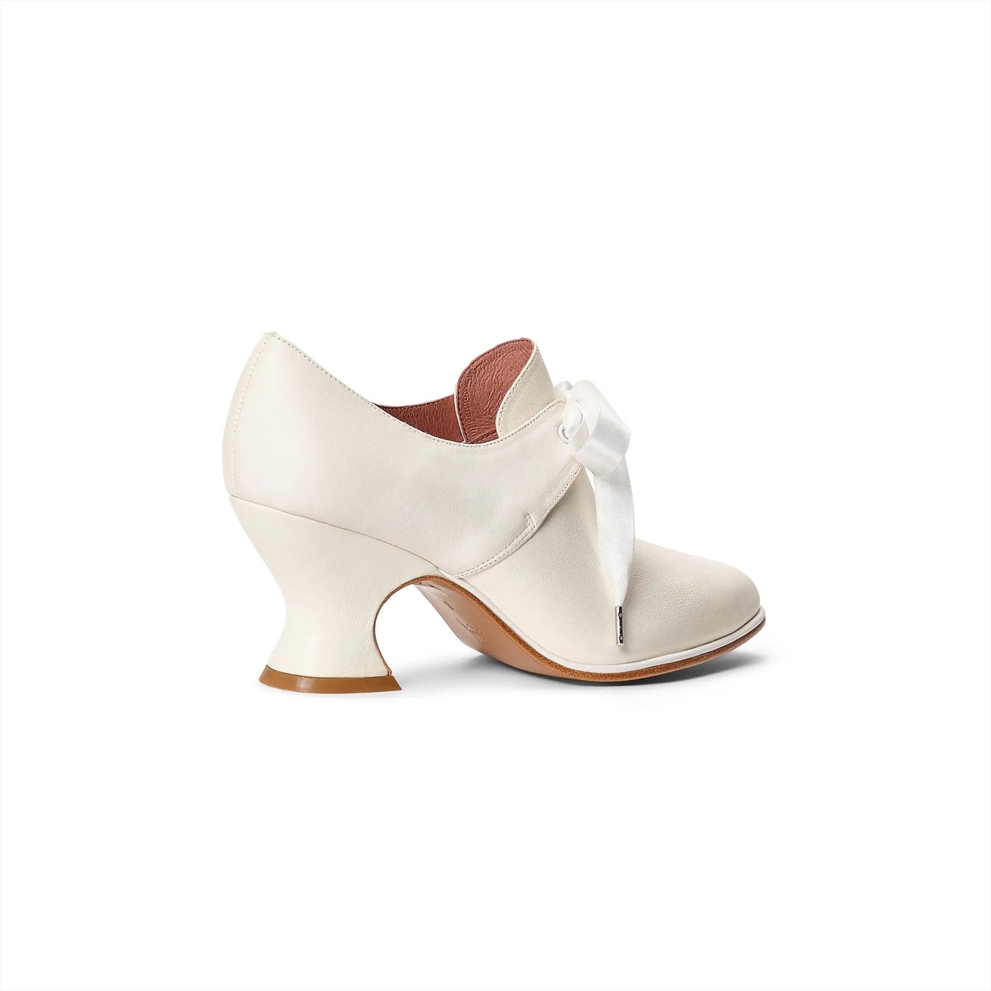 Pompadour 18th Century Leather Shoes (Ivory) American Duchess