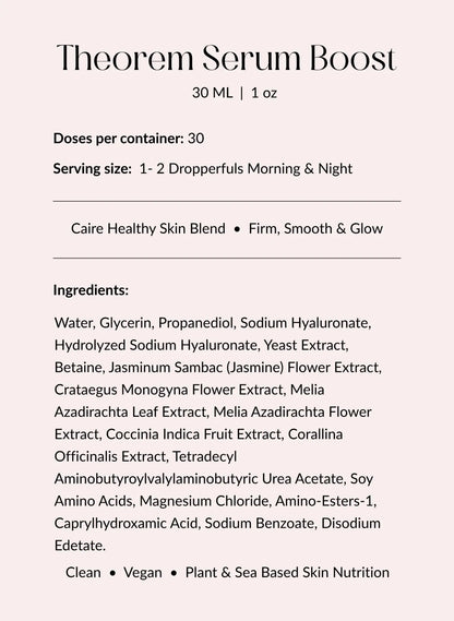 Theorem Serum Boost Caire Beauty